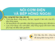 Bài 13: Nồi cơm điện và bếp hồng ngoại trang 68, 69, 70, 72 Công nghệ lớp 6 Cánh Diều