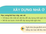 Bài 2: Xây dựng nhà ở trang 11, 12, 13, 14 Công nghệ lớp 6 Cánh Diều