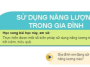 Bài 4: Sử dụng năng lượng trong gia đình – Công nghệ lớp 6 Cánh Diều