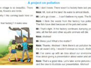 Getting started – Unit 7 – SGK Tiếng Anh 8 thí điểm: There are different types of pollution. Write each type under a picture.