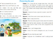 Getting Started Unit 4 Trang 40 SGK Tiếng Anh 9 thí điểm: Read the conversation again and answer the questions.