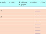 A Closer Look 2 Unit 7 trang 11-12 SGK tiếng Anh 9 thí điểm: Match the food quantifiers with the nouns.