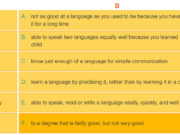 A Closer Look 1 Unit 9 trang 33 SGK tiếng Anh lớp 9 thí điểm:  Choose the correct words in the following phrases about language learning.