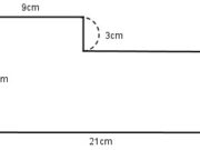 Bài 1, 2, 3, 4 trang 65 Vở bài tập Toán lớp 4 tập 1: Tính diện tích của miếng bìa có các kích thước theo hình vẽ ở bên dưới