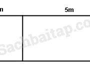 Bài 1, 2, 3, 4 trang 67, 68 VBT Toán 4 tập 2: Hình vuông có cạnh là 3m. Hình chữ nhật có chiều rộng là 3m và chiều dài là 5m. Tìm tỉ số của diện tích hình vuông và diện tích hình chữ nhật