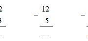 Bài 1, 2, 3, 4 trang 59 Vở BT Toán 2 tập 1: Có 12 quả trứng, trong đó có 8 quả trứng gà, còn lại là trứng vịt . Hỏi có mấy quả trứng vịt