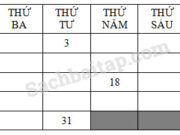 Bài 1, 2 trang 89 VBT môn Toán 2 tập 1: Tuần này, thứ bảy là ngày 13 tháng 12. Tuần sau, thứ bảy là ngày 20 tháng 12. Tuần trước, thứ bảy là ngày 6 tháng 12