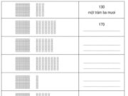 Bài 1, 2, 3, 4, 5 trang 58 VBT môn Toán 2 tập 2: Số ? 100 ; 110 ; 120 ; 130 ; 140 ; 150 ; 160 ; 170 ; 180 ; 190 ; 200