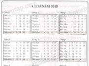 Bài 1, 2, 3 trang 20 Vở bài tập Toán 3 tập 2: Ngày 29 tháng 4 là thứ bảy. Ngày 1 tháng 5 cùng năm đó là thứ hai