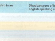 E. Writing – trang 27 – Unit 9 SBT Anh lớp 9 thí điểm: Now write about the advantages/disadvantages of learning English in an English-speaking country