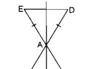 Bài 6.1, 6.2 trang 88 SBT Toán 8 tập 1: Câu 6.2 Chứng minh rằng D đối xứng với E qua AM?