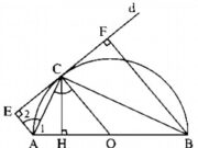 Bài 4.1, 4.2, 4.3 trang 162, 163 SBT Toán 9 tập 1: Cho đường tròn (O ; 2cm), điểm A di chuyển trên đường tròn.  Trên tiếp tuyến tại A, lấy điểm M sao cho AM = OA. Điểm M chuyển động trên đường nào