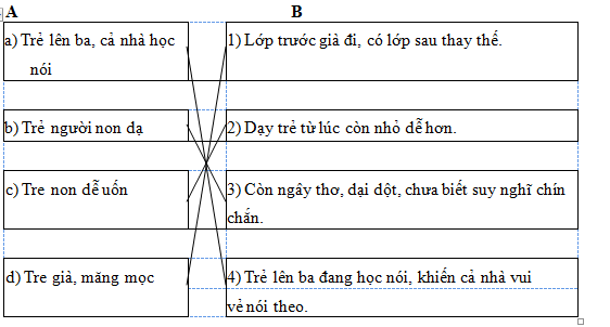 Luyện từ và câu – Mở rộng vốn từ : Trẻ em trang 93, 94 VBT Tiếng Việt 5 tập 2: Chép lại một câu văn mà em biết có hình ảnh so sánh đẹp về trẻ em