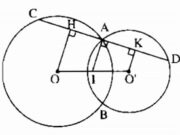 Bài 68, 69, 70 trang 168 SBT Toán 9 tập 1: Đường vuông góc với AO’ tại O’ cắt AB ở I. Đường vuông góc với AC  tại C cắt đường thẳng O’B ở K. Chứng minh rằng ba điểm O, I, K thẳng hàng