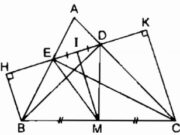 Bài 121, 122, 123 trang 95 SBT Toán 8 tập 1: Cho tam giác nhọn ABC, các đường cao BD, CE…Chứng minh rằng EH = DH