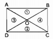 Bài 25, 26, 27 trang 159 SBT Toán 8 tập 1: Hai đường chéo của hình chữ nhật chia hình chữ nhật thành bốn tam giác…