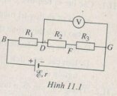 Bài 11.1, 11.2, 11.3, 1.14 trang 29 SBT Lý 11: Tính lượng hoá năng được chuyển hoá thành điện năng trong 5 phút ?