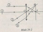 Bài 29.5; 29.6; 29.7 trang 78, 79 SBT Vật lý 11: Các tia sáng nào thể hiện tính chất quang học của quang tâm thấu kính ?