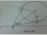 Bài 5, 6, 7, 8 trang 197 SBT Toán Hình học 10: Cho đường tròn (C) tâm I(1 ; -2), bán kính R và điểm K(1 ; 3). Cho R = 1. Viết phương trình tiếp tuyến của (C) đi qua K ?