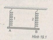 Bài 19.1, 19.2, 19,3 trang 45, 46 SBT Lý 10: Phải treo một vật nặng vào điểm C cách đầu A bao nhiêu để thanh vẫn nằm ngang ?