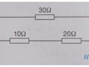 Bài 4.6, 4.7, 4.8, 4.9 trang 10 SBT Lý 9: Ba điện trở R1 = 5Ω, R­2 = 10Ω, R3 = 15Ωđược mắc nối tiếp nhau vào hiệu điện thế 12V, tính điện trở tương đương của đoạn mạch