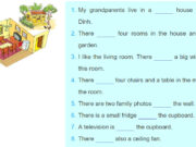 Communication – Unit 2 – Anh 6 thí điểm: Draw a simple plan of your house. Tell your partner about your house. 