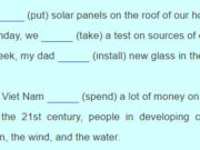 A Closer Look 2 – Unit 10 – Anh 7 thí điểm: Tell your partner what you will be doing at the following points of time in the future.