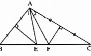 Bài 8.1, 8.2, 8.3, 8.4 trang 50 SBT Toán lớp 7 tập 2: Chứng minh rằng AO là tia phân giác của góc MAN