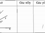 Bài 4.1, 4.2, 4.3 trang 86 SBT Toán lớp 6 tập 2: Gọi tên các cặp góc kề nhau đỉnh O trong hình?