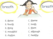 Phonetics – Unit 7 SBT Anh lớp 6 thí điểm: Single-underline the words with the/θ/sound?