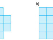 Luyện tập trang 60 Toán 3 (bảng chia 8): Bài 1, 2, 3, 4 trang 60 – Tìm 1/8 số ô vuông của mỗi hình