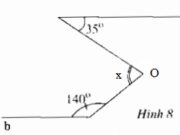 Bài 31, 32, 33, 34 trang 110 SBT Toán 7 tập 1: Dùng êke vẽ hai đường thẳng a, b cùng vuông góc với đường thẳng c