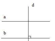 Bài 35, 36, 37, 38 trang 110 SBT Toán lớp 7 tập 1: Dùng êke vẽ đường thẳng d’ đi qua A vuông góc với đường thẳng d ở hình vẽ