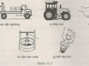 Bài 13.1, 13.2, 13.3, 13.4 trang 42 SBT Lý 6: Người ta thường sử dụng máy cơ đơn giản nào để Đưa xô vữa lên cao?