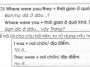 Ngữ pháp Unit 10 SGK Tiếng Anh lớp 4 Mới tập 1: Các câu hỏi về thời gian, địa điểm trong quá khứ