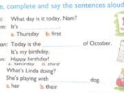 Unit 3. What day is it today? trang 12 SBT Tiếng Anh 4 mới: Interview two friends about what they do at the weekend. Complete the table