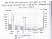 Bài 30. Thực hành: Vẽ và phân tích biểu đồ về sản lượng lương thực, dân số của thế giới và một số quốc gia – Địa lí 10.