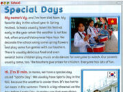 Extensive reading: School – Family & Friends Special Edittion Grade 5: Read again. Where are the children from?