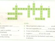 B. Vocabulary & Grammar – Unit 6 – Sách bài tập Tiếng Anh 7 thí điểm:  Do the crossword puzzle and complete the sentences.