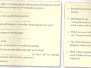 C. Speaking – Unit 10 – Sách bài tập Tiếng Anh 7 thí điểm: Complete the network. Then ask and answer questions about renewable and non-renewable energy sources.