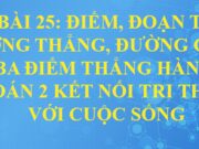 Bài 25: Điểm, đoạn thẳng, đường thẳng, đường cong, ba điểm thẳng hàng trang 98, 99, 100, 101 Toán lớp 2