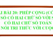 Bài 20: Phép cộng (có nhớ) số có hai chữ số với số có hai chữ số trang 76, 77, 78, 79 Toán 2