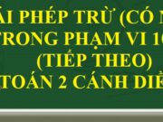 Phép trừ (có nhớ) trong phạm vi 100 (tiếp theo) trang 68, 69 SGK Toán lớp 2