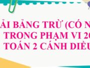 Bảng trừ (có nhớ) trong phạm vi 20 trang 36, 37 Toán lớp 2 Cánh diều