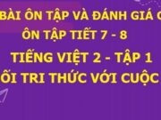 Tiết 7, 8 Ôn tập và đánh giá cuối kì 1 Tiếng Việt 2 Kết nối tri thức