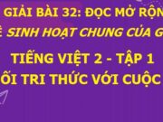 Đọc mở rộng Chủ đề Sinh hoạt chung của gia đình trang 136 SGK Tiếng Việt 2 tập 1