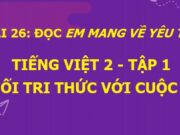 Soạn bài Em mang về yêu thương Tiếng Việt lớp 2 Kết nối tri thức