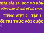 Bài 24: Đọc mở rộng Các bài đồng dao về chủ đề đồ chơi, trò chơi  Tiếng Việt lớp 2