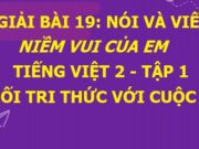 Nói và nghe: Niềm vui của em trang 88 SGK Tiếng Việt 2 tập 1 Kết nối tri thức