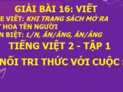 Nghe – viết: Khi trang sách mở ra SGK Tiếng Việt lớp 2